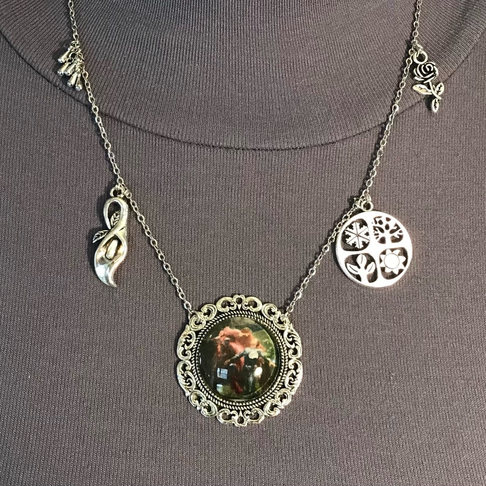 SOLD—“La Belle Dame Sans Merci" John Keats Handmade Literature Necklace - Picture 2 of 16